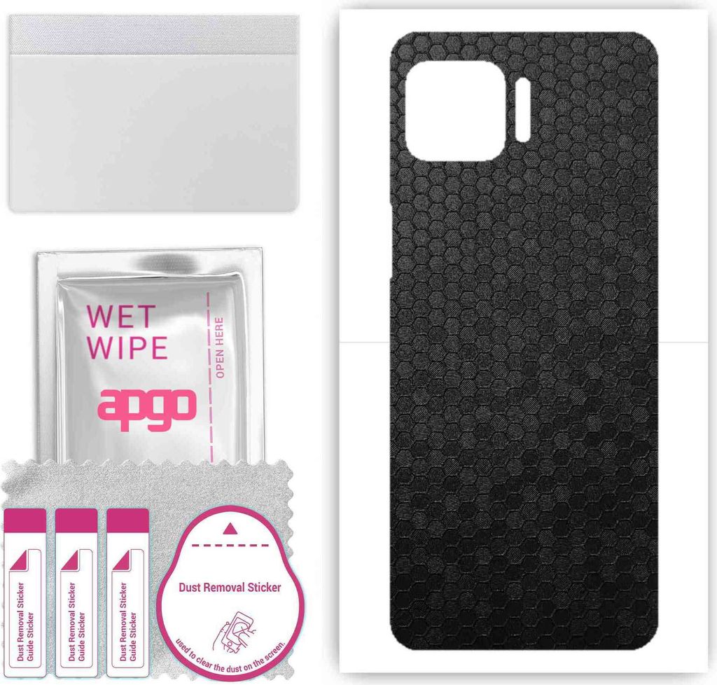 apgo Rückseite Schutzfolie, Skin, kompatibel mit Motorola Moto G 5G Plus, Hinten Displayschutzfolie aus Vinylfolie, kratzfest, einfache Montage - ...