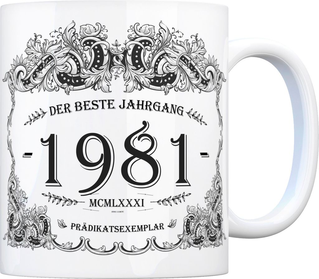 1981 der beste Jahrgang Kaffeebecher Tasse Kaffeetasse Geburtsjahr Geburtstag
