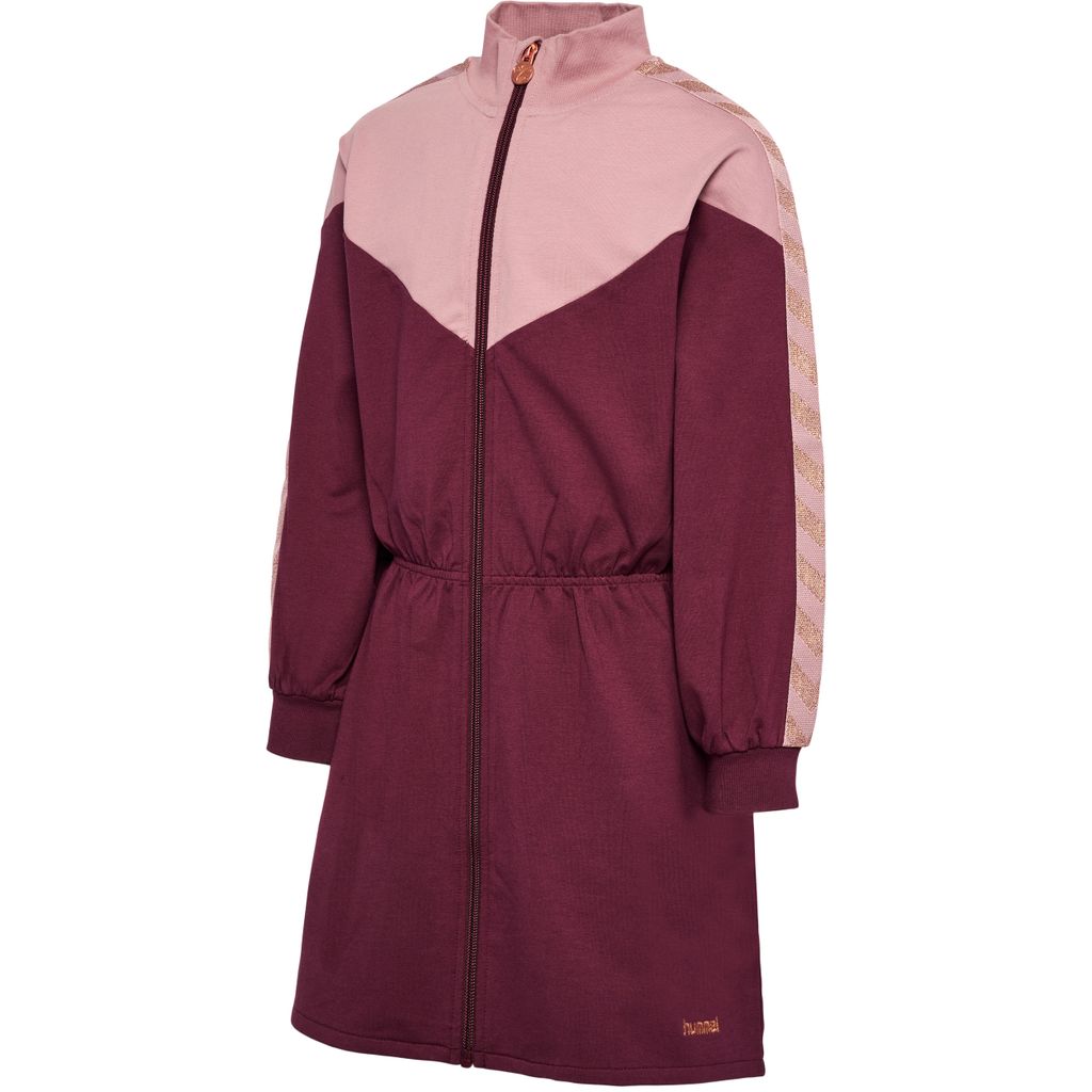 hummel hmlALVILDA ZIP DRESS - WINDSOR WINE - 140