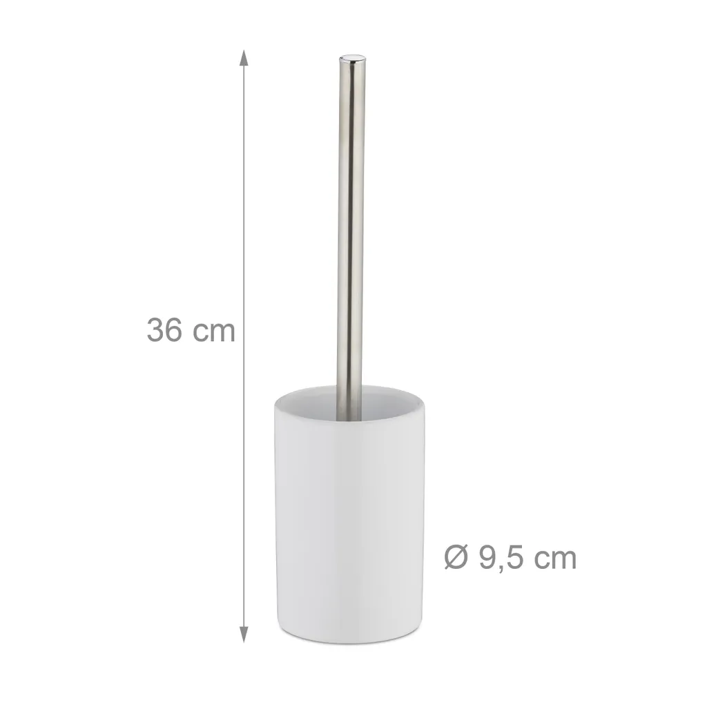 Pack de 10 garnitures WC céramique blanche pour remplacement brosse usée - 4