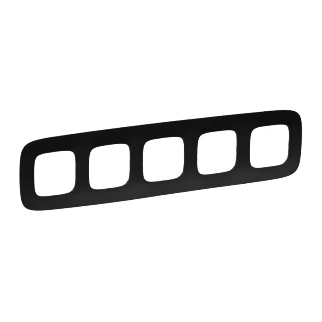 Allure Legrand Five Frame Noir - Plaque de finition 5 postes 066755