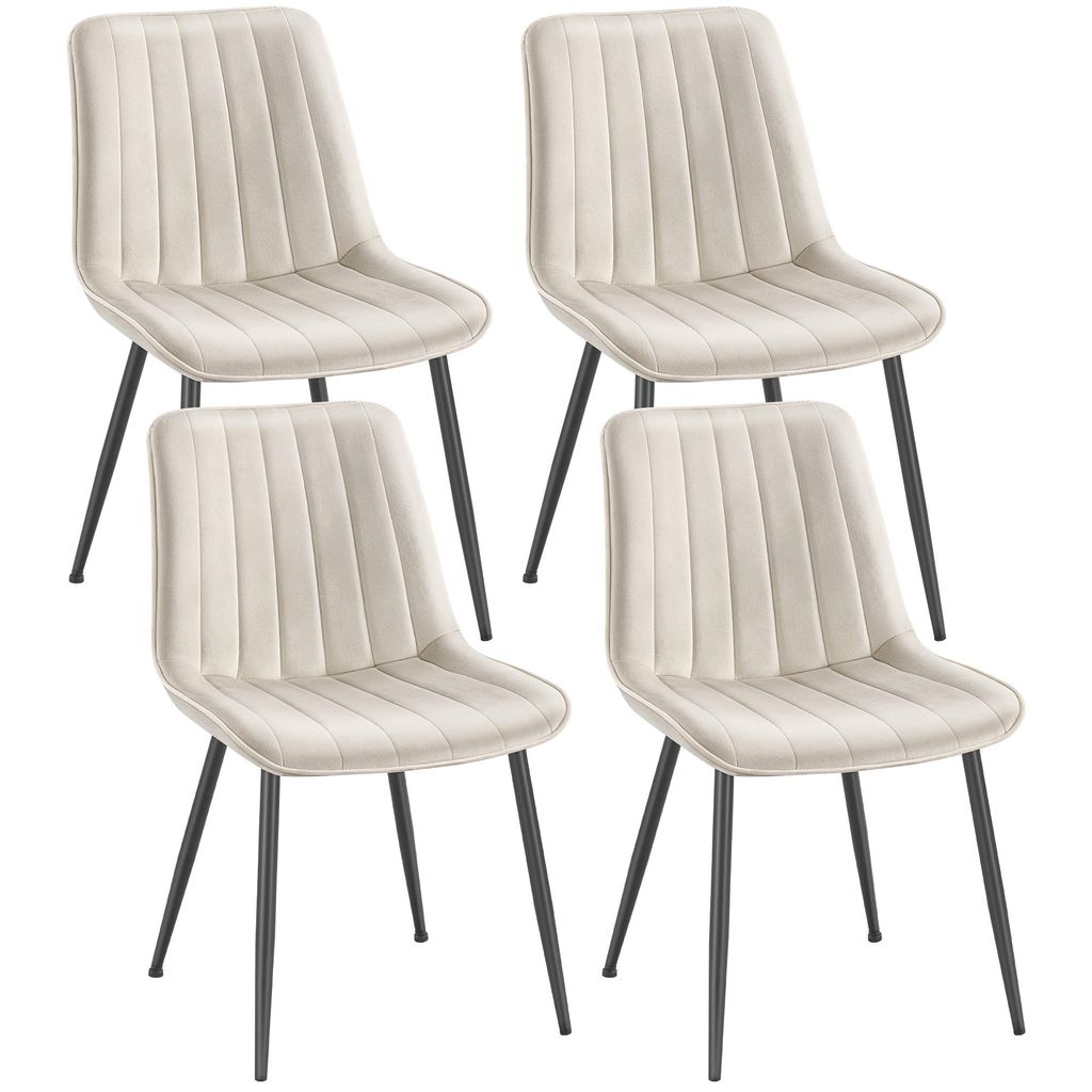 SONGMICS Esszimmerstuhl 4er Set, Küchenstuhl, Polsterstuhl, Produktbild 
