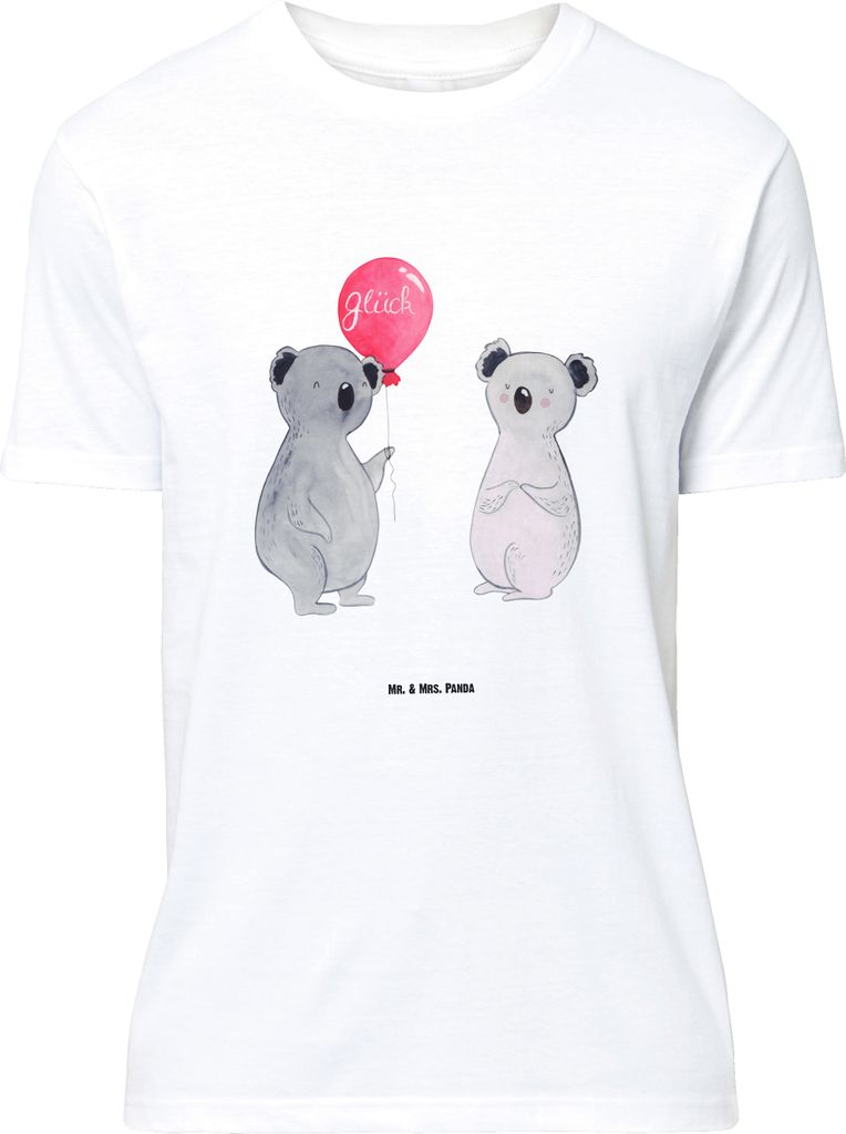Mr. & Mrs. Panda Größe XL T-Shirt Koala Luftballon - Weiß - Geschenk, Party, mit Spruch, Tshirt, Geburtstag, Shirt