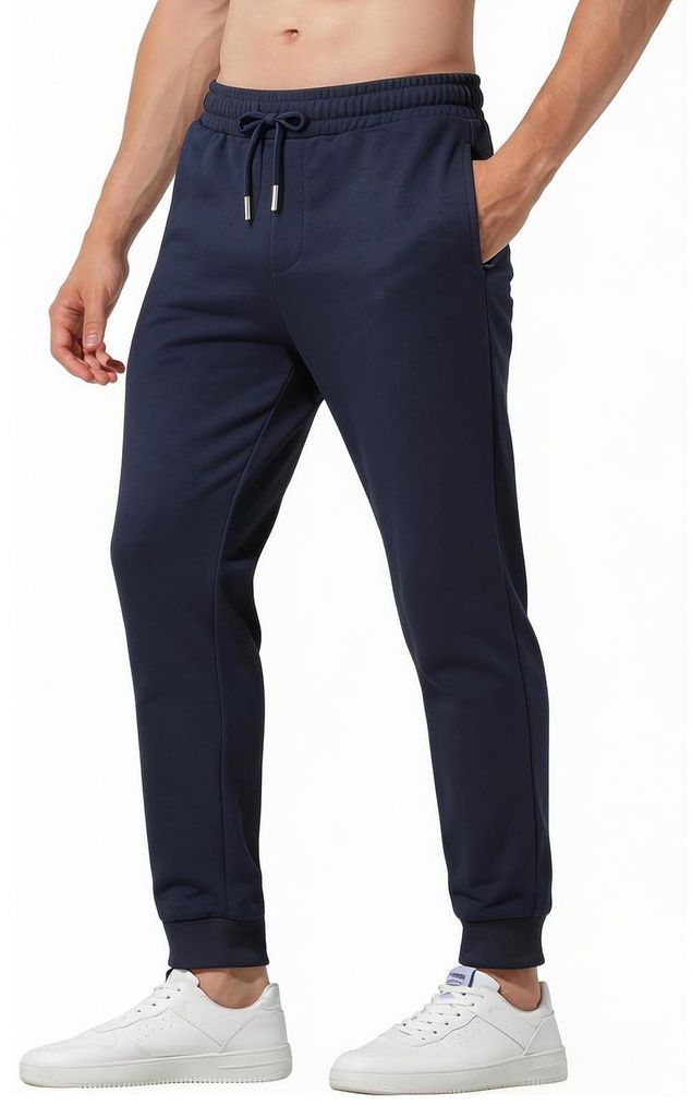 Pantaloni da jogging da uomo - 100% cotone con tasche con Immagine del prodotto 