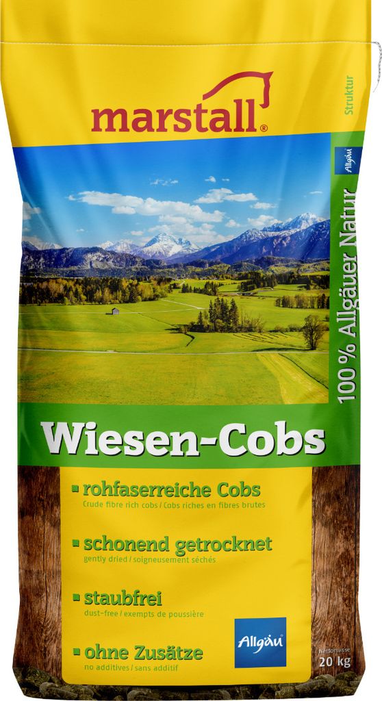 Marstall Wiesen Cobs Futter für Pferde 20kg Produktbild 