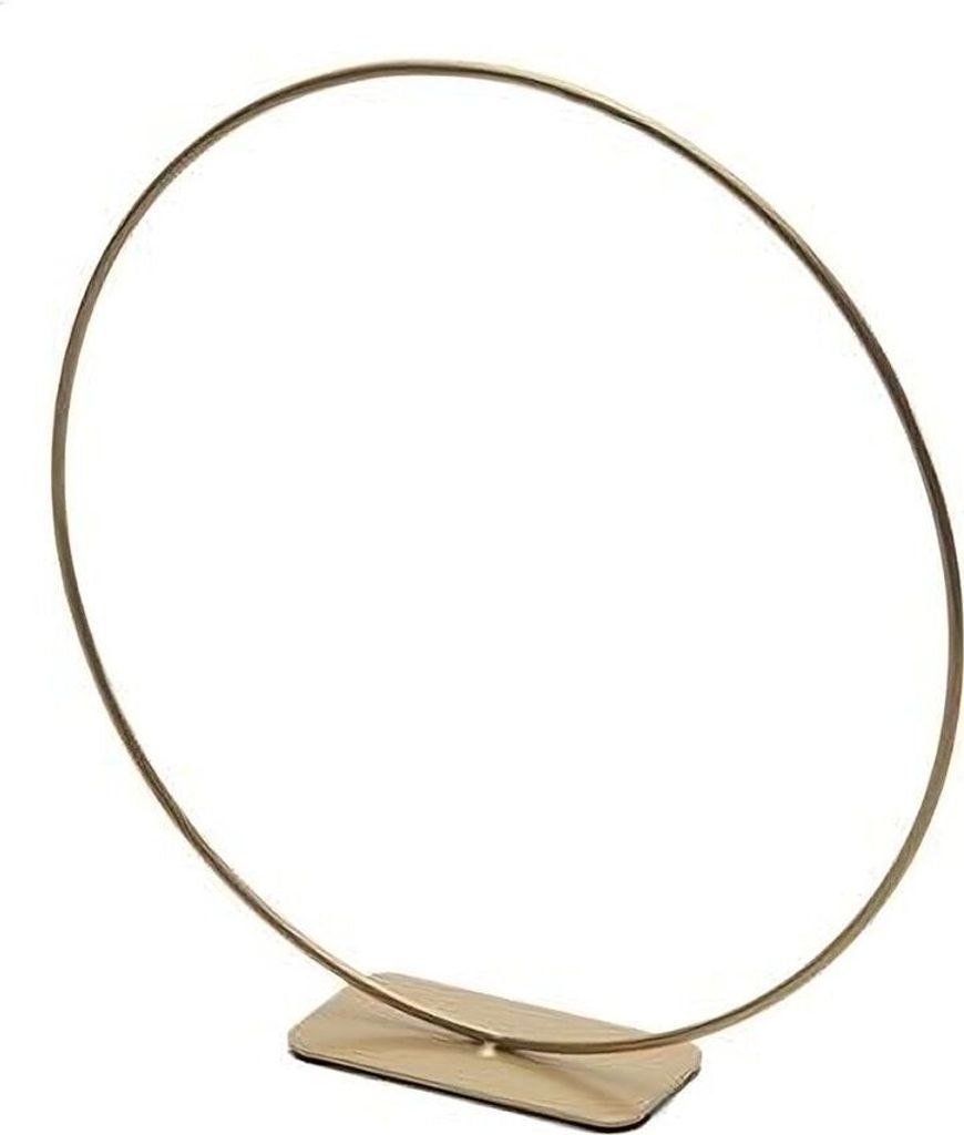 Metallring Gold mit Fuß, wählbar in den Größen 25, 30 und 40cm, Größe:Ø 40 cm