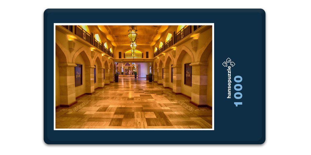 hansepuzzle 10592 - Dubai Puzzle, 1000 Teile, Gebäude, 60,0 x 46,0cm mit hochwertiger Aufbewahrung, Kartonbox und wiederverschließbarem Beutel