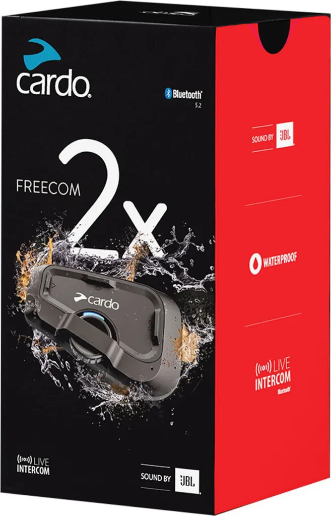 Intercom Cardo Freecom 2x Noir : Fini les Coupures Audio en Moto