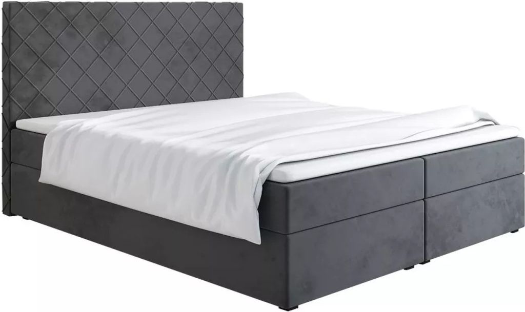Čalouněná postel 200x200 LILLIANA 2 - šedá Obrázek produktu 