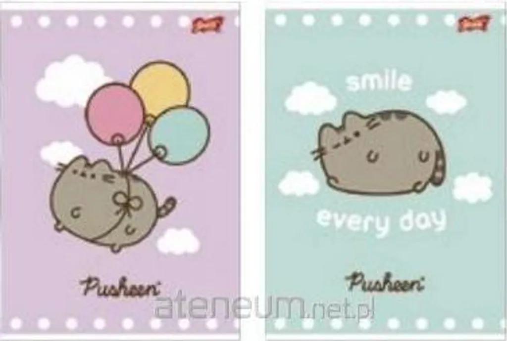 Cahier A4 quadrillé Pusheen pour l'école et le bureau - Format 32k Unipap