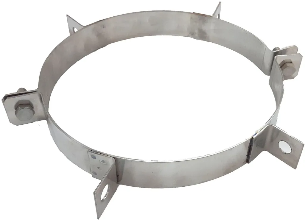 Collare di Fissaggio Inox Ø 130 mm - Alta Resistenza Termica e Meccanica
