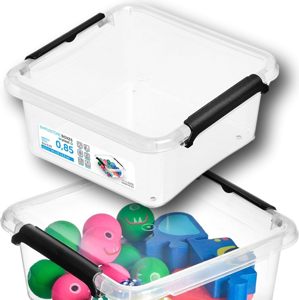 Moxom Container Box Deckel 0.85L Geräumig Universal Organiser