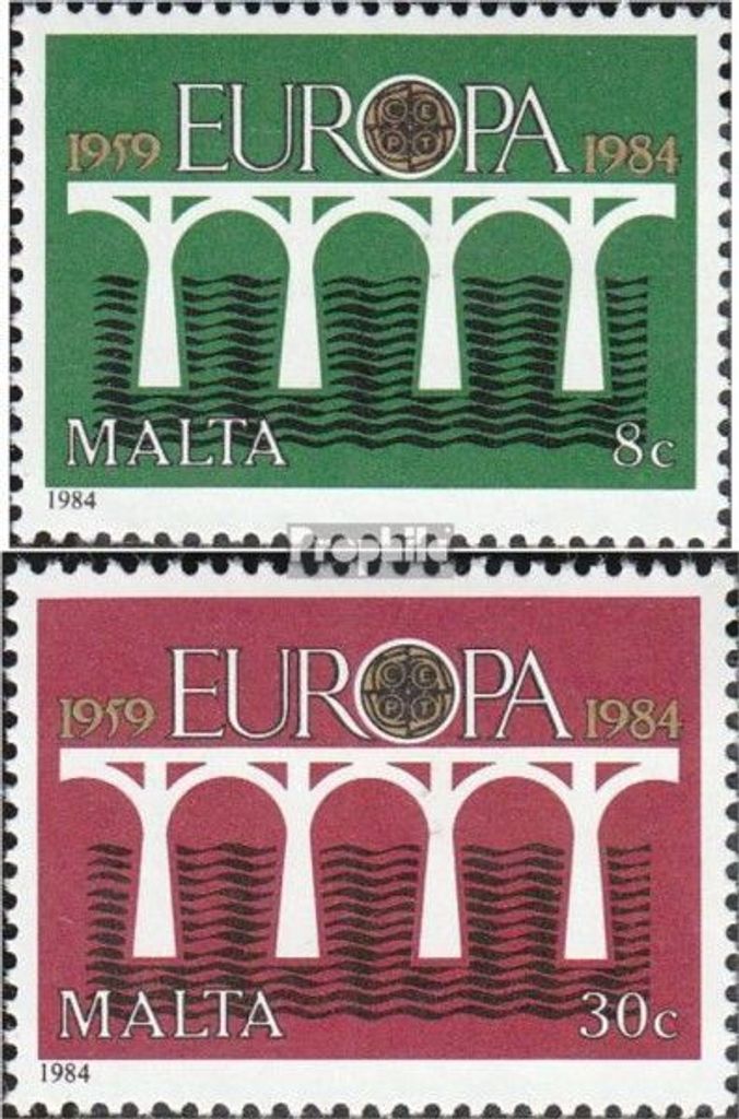 Briefmarken Malta 1984 Mi 704-705 (kompl.Ausg.) postfrisch Europa