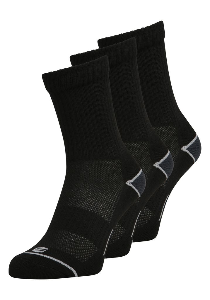 ENDURANCE Sock Hoope im 3er Pack mit Mesh-Material 1001 Black 35/38