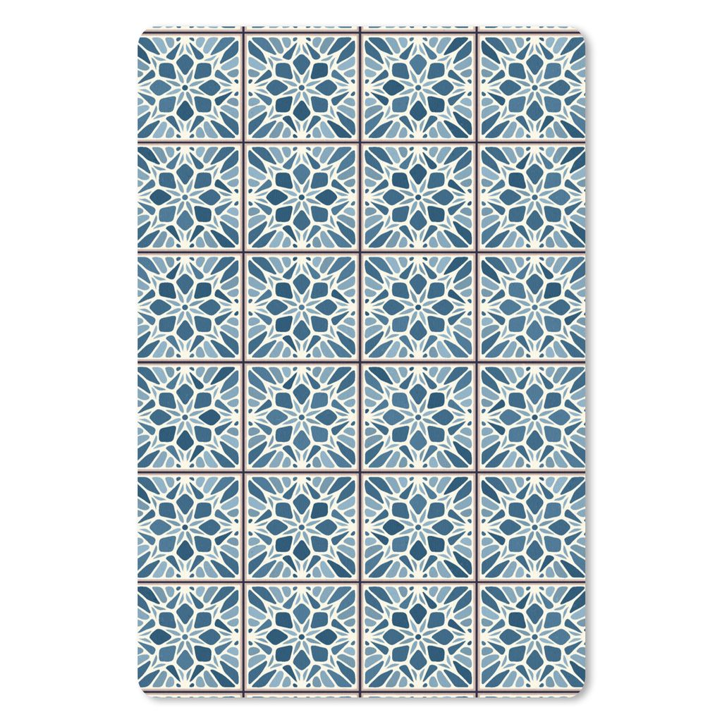 MuchoWow Mauspad Mousepad Fliese - Vintage - Muster 40x60 cm - Mousepads - Maus Mat - Pad - Mausunterlage - Schreibtisch Accesoire