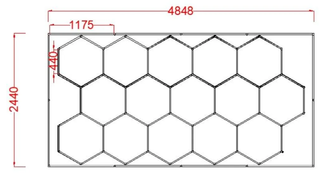 Éclairage Garage LED Hexagonal Professionnel - Idéal Detailing et Expo - 2