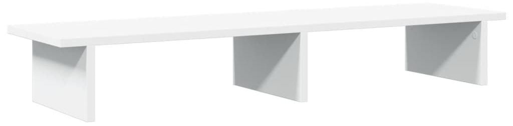 vidaXL Stojan na monitor Bílý 100x27x15 cm Materiál na bázi Obrázek produktu 