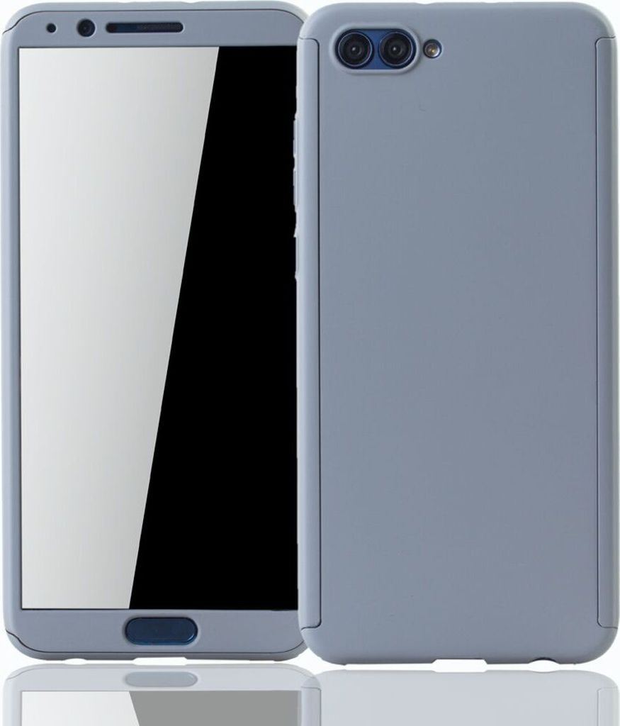 Handyhülle Schutzhülle für Huawei Honor View 10 Full Case Cover Displayschutz 360 Grau