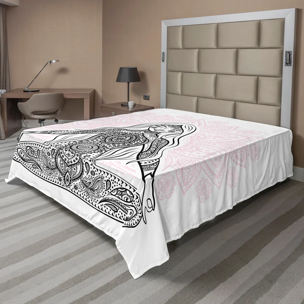 Drap de lit relaxation pour un sommeil apaisé - Thème Lotus 1 pièce