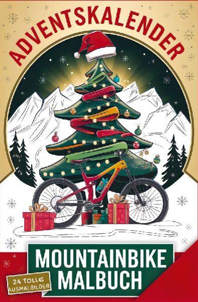 Mountainbike Adventskalender Malbuch