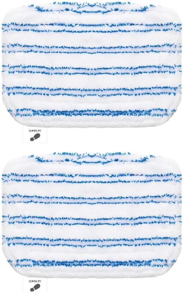 Garnitures Polti PAEU0394 en Microfibre Bleue et Blanche, 160 x 60 mm