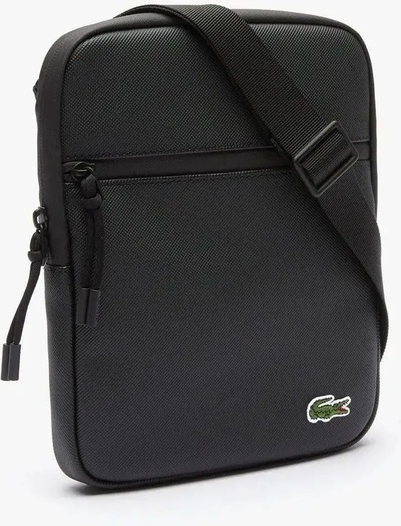 Lacoste Borsa Viaggio Flat Crossover LCST Noir - Leggera e Sicura - 10