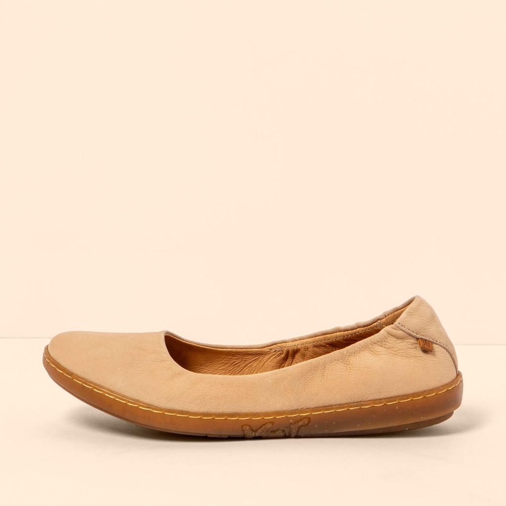 El Naturalista Ballerinas Damen N5300 NOBUCK LAVADO CREAM/ CORAL Farbe Beige