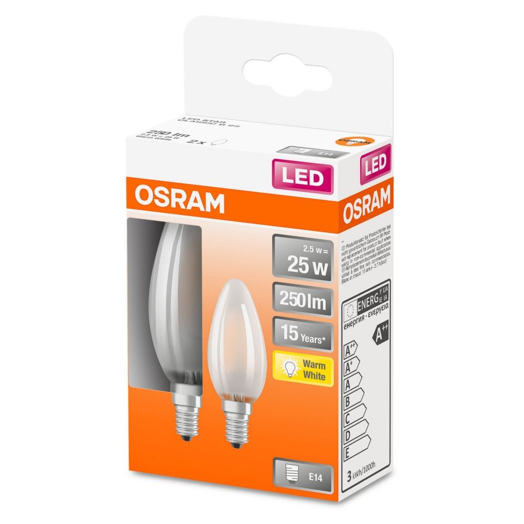 OSRAM LED Retrofit CLASSIC B E14 2700 K 2,5 W 250 lm Produktbild 