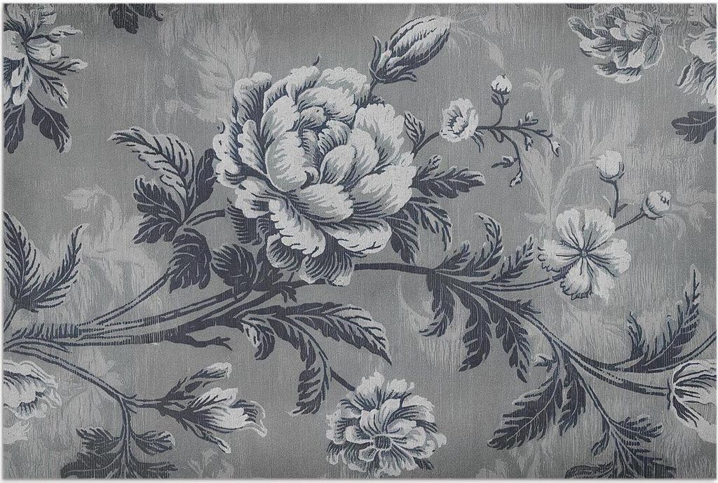 Erdige Töne mit einem botanischen Muster – Vinylteppich – 60x90 cm – Outdoor Teppich – Terrasse – Wetterfest – Modern