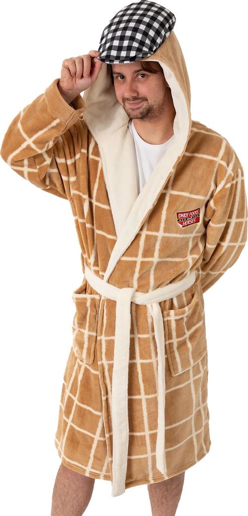 Only Fools And Horses - Morgenmantel für Herren, mit Kapuze NS9095 (L) (Beige)