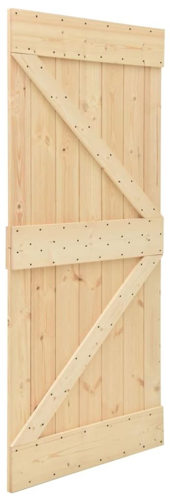 vidaXL Tür NARVIK Natur 80 x 210 cm Massivkiefer Produktbild 