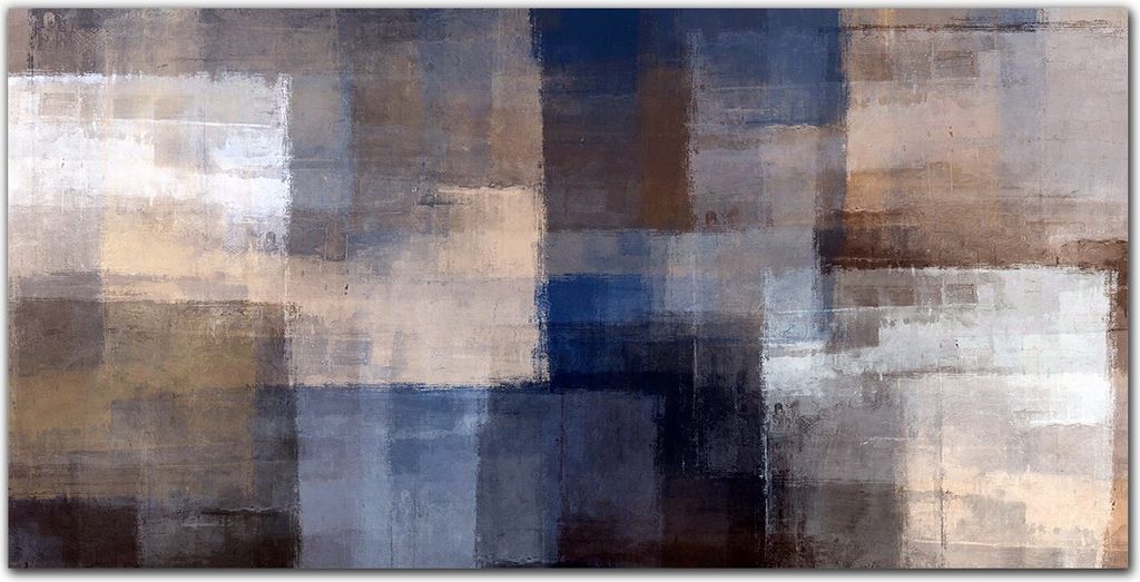 Coloray Bild aus Acryl 140 cm x 70 cm - Gehärtetes Acryl Bild auf Acrylglas Wohnzimmer Küche Dekoration Wanddekoration - Geometrische Formen