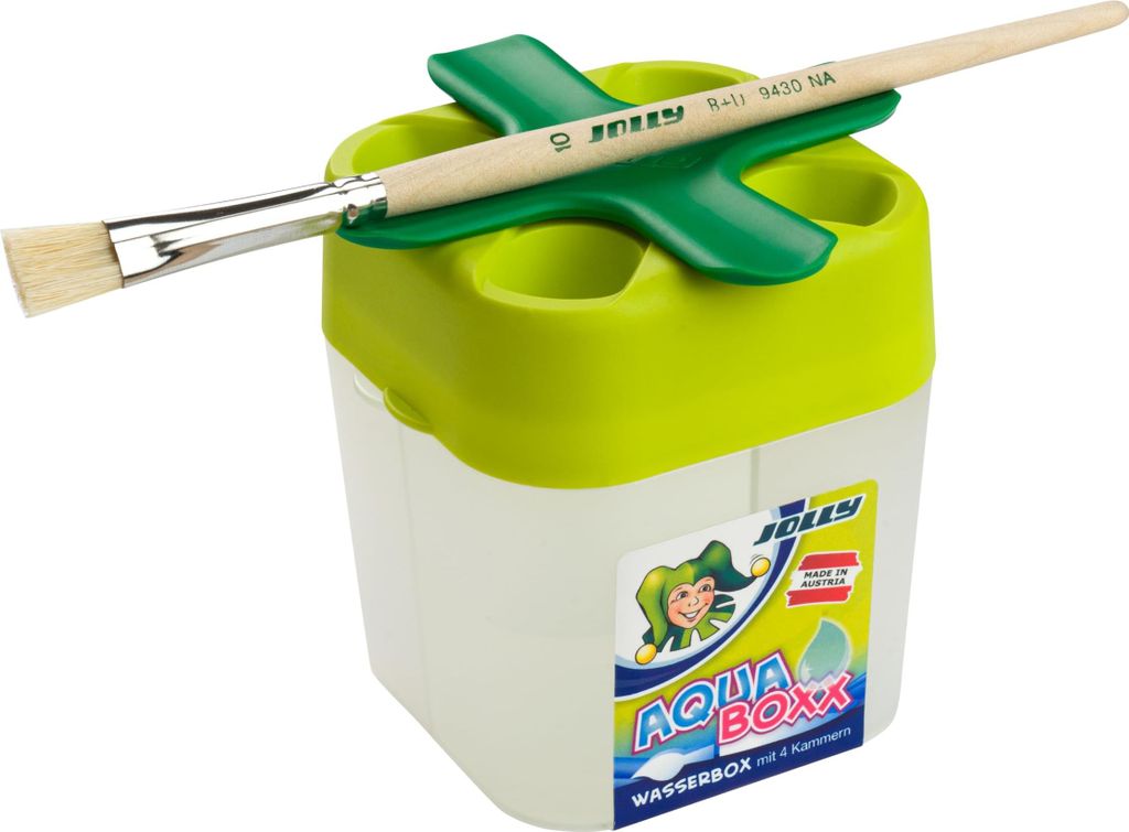 Jolly Bubblebox, Wasserbehälter mit Auslaufschutz, 2 Kammern für sauberes und schmutziges Wasser