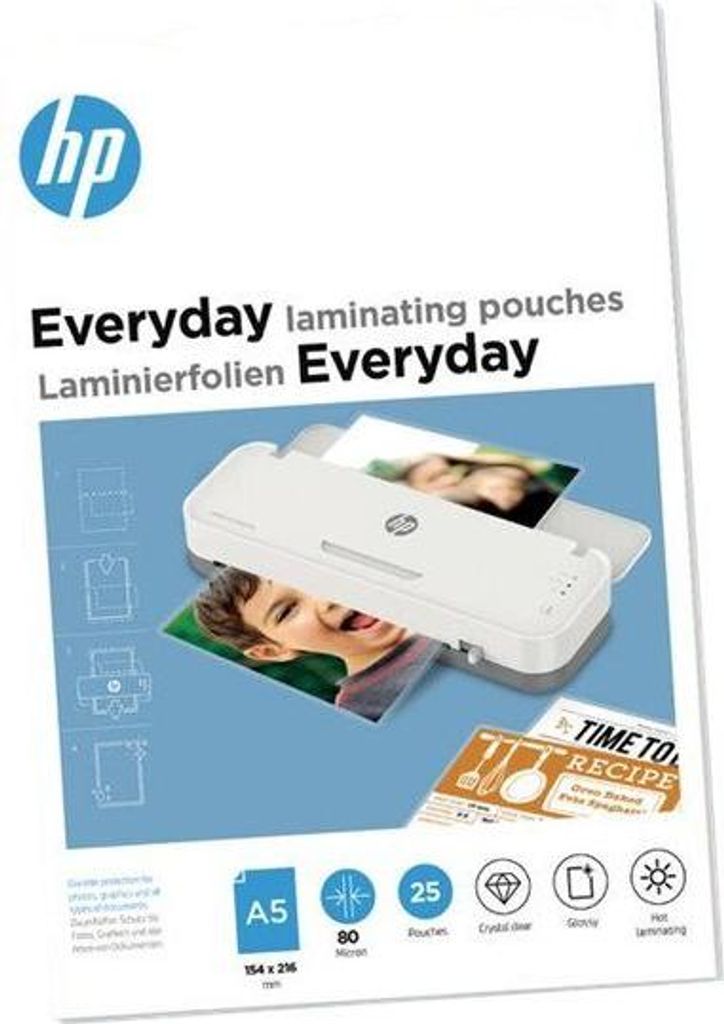 HP 9155, Połysk, Przezroczysty, DIN A5, 154 mm x 216 mm, Zdjęcie produktu 