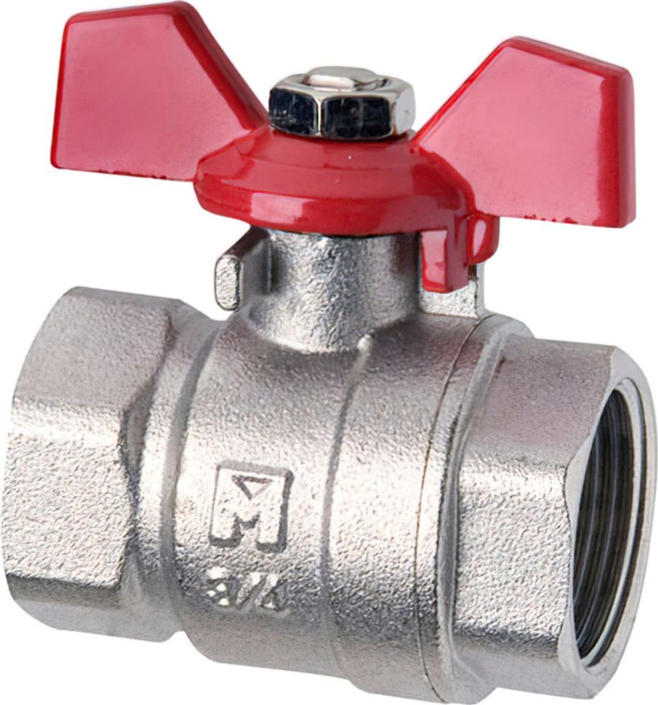 Kugelhahn mit Flügelgriff 1/2"