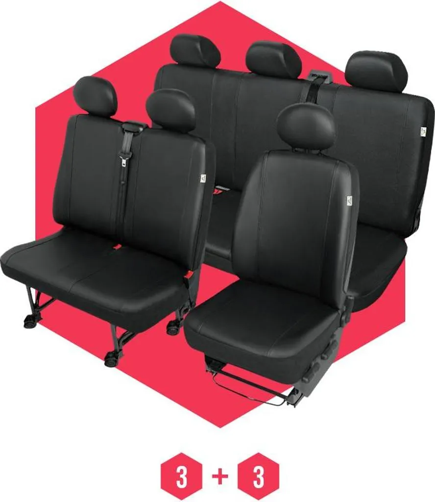 Coprisedili Ford Transit V Nero 6 Posti | Viaggia in Pulizia