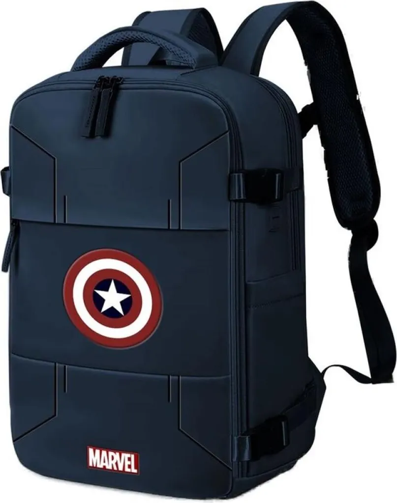 Zaino Marvel Captain America 49 cm: Eleganza Heroic per il Quotidiano