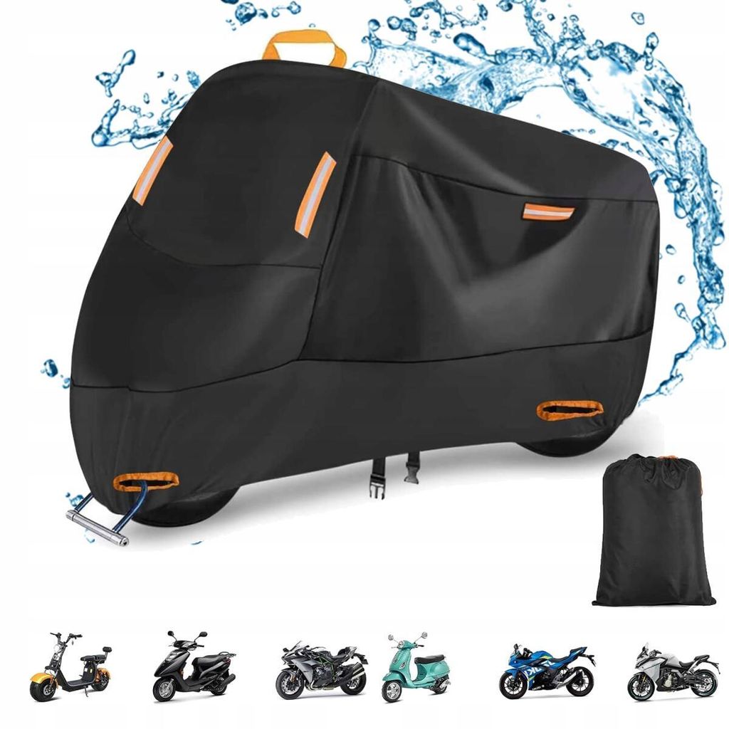 Motorkap - Waterdichte afdekzeil - 250 x 105 x 125 cm - Productafbeelding 