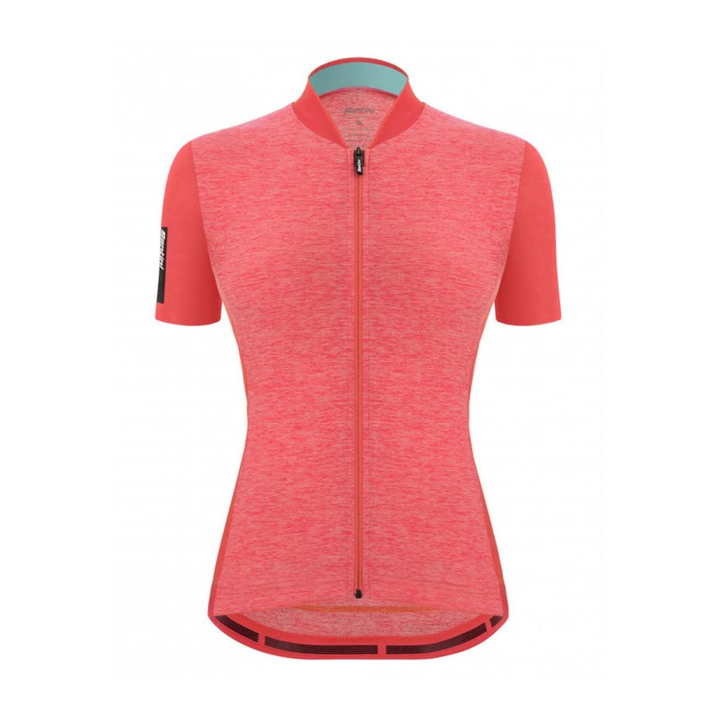 Santini Kurzarm Fahrradtrikot - COLORE PURO LADY - Rosa XL