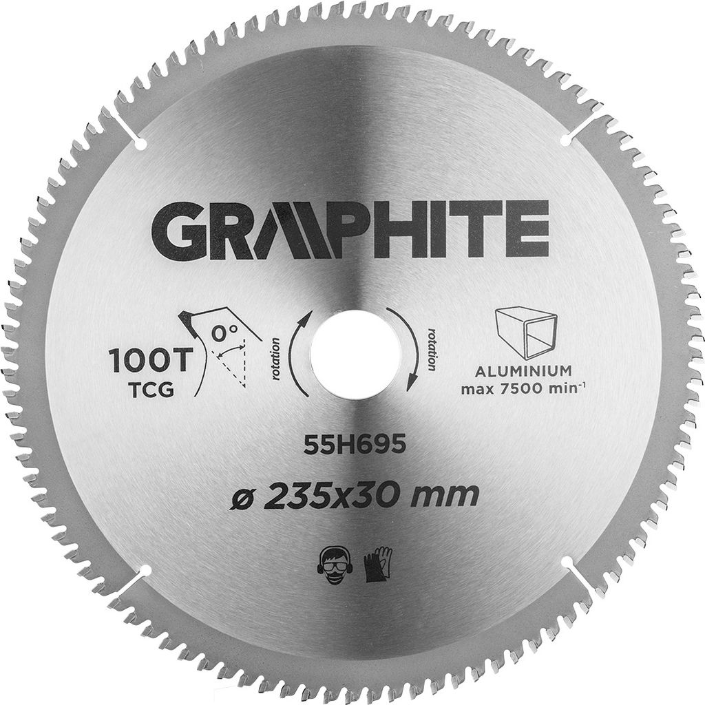 Graphite Widia-Sägescheibe 235 x 30 mm, 100 Zähne, ALU Produktbild 
