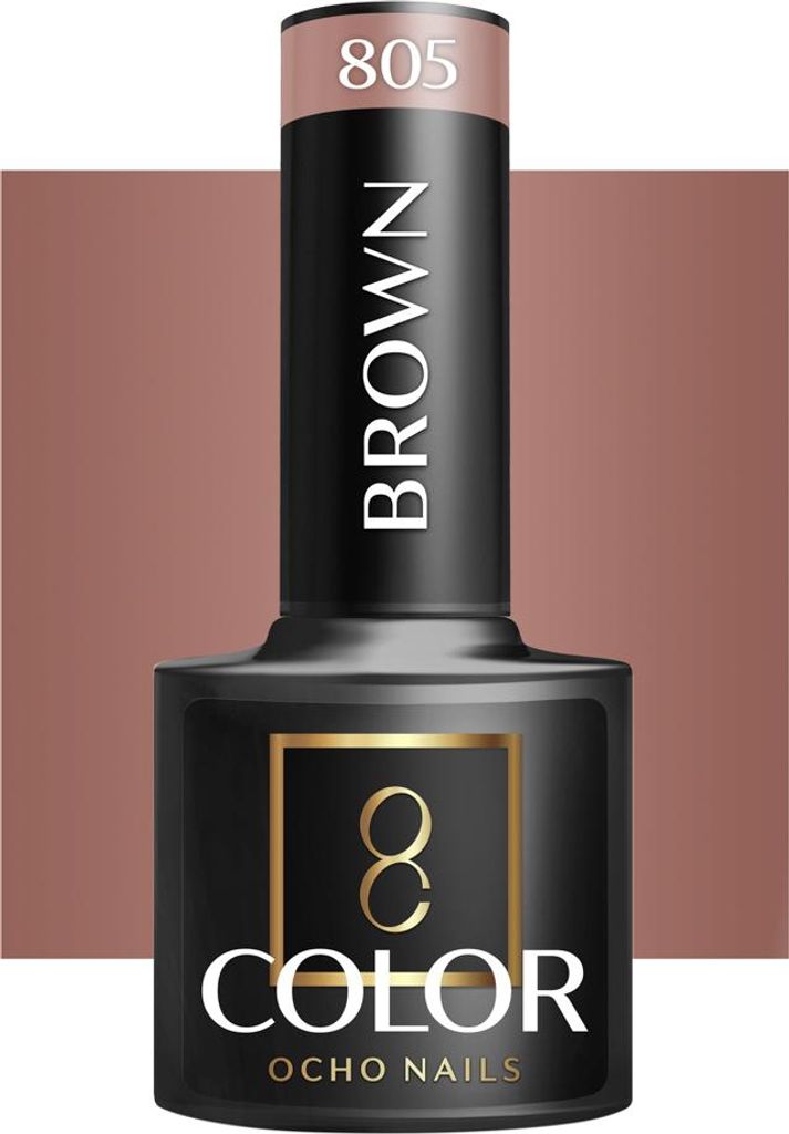 OCHO NAILS Hybrid-Nagellack braun 805 -5 g