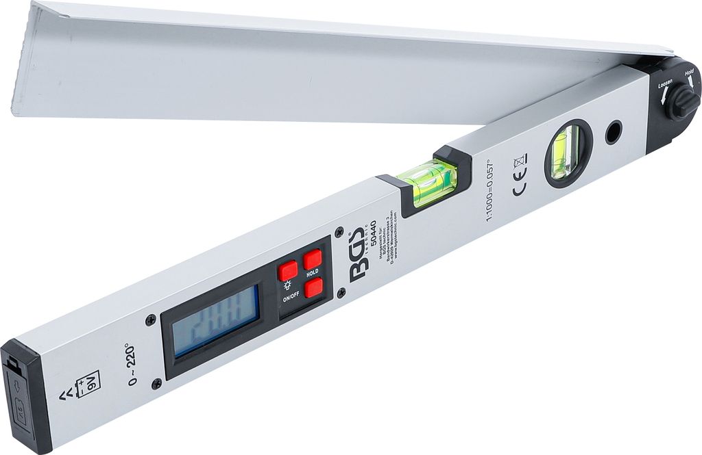 BGS 50440 Digitaler LCD Winkelmesser mit Wasserwaage, 450 Produktbild 