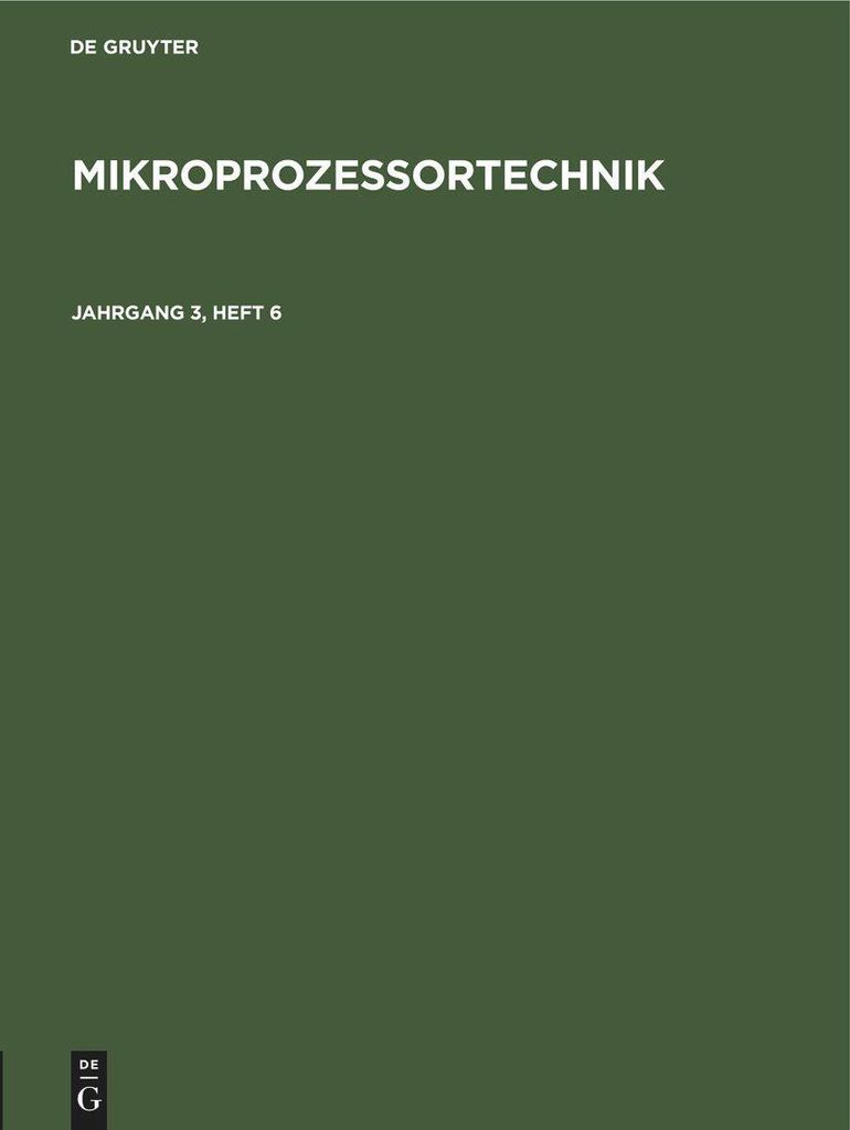 MP. Jahrgang 3, Heft 6