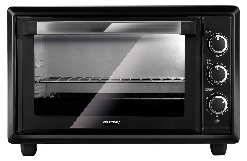 Mini-four MPM 28 L Chaleur tournante et Double Vitrage Sécurité Noir