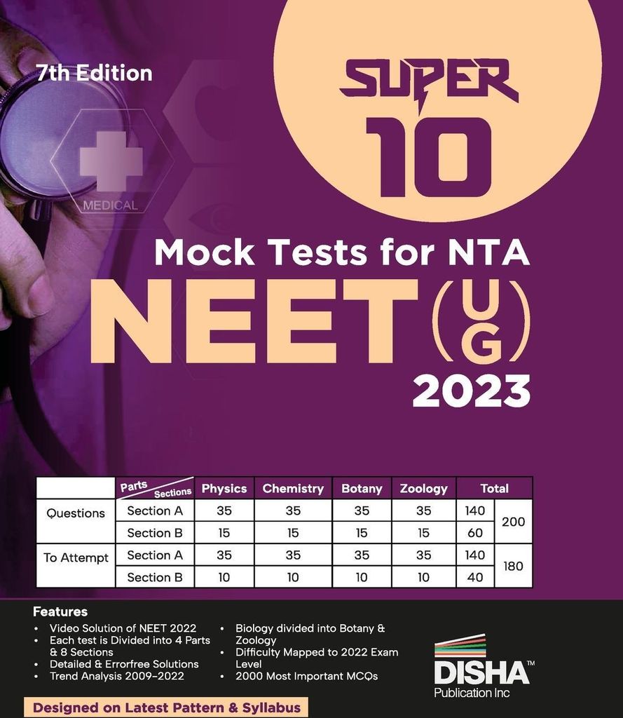 Super 10 Mock Tests for New Pattern NTA NEET (UG) 2023 - 7th Edition | Physics, Chemistry, Biology - PCB | Optional Questions | 5 Statement MCQs | ...