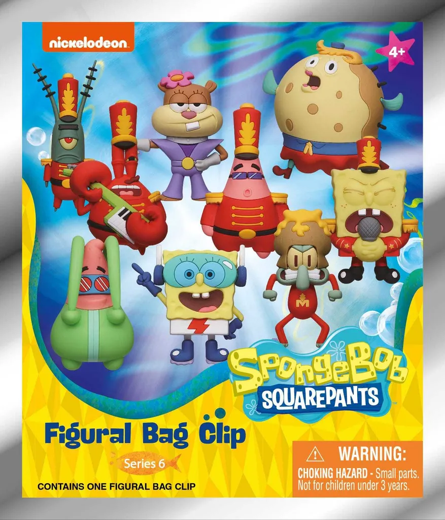 Accessoire Bob l'éponge 3D Incassable - Série 6 Display 24 Pendentifs - 2