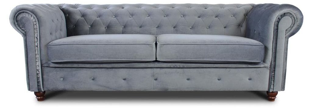 Sofa Chesterfield Asti 3-Sitzer, Couchgarnitur 3-er, Produktbild 
