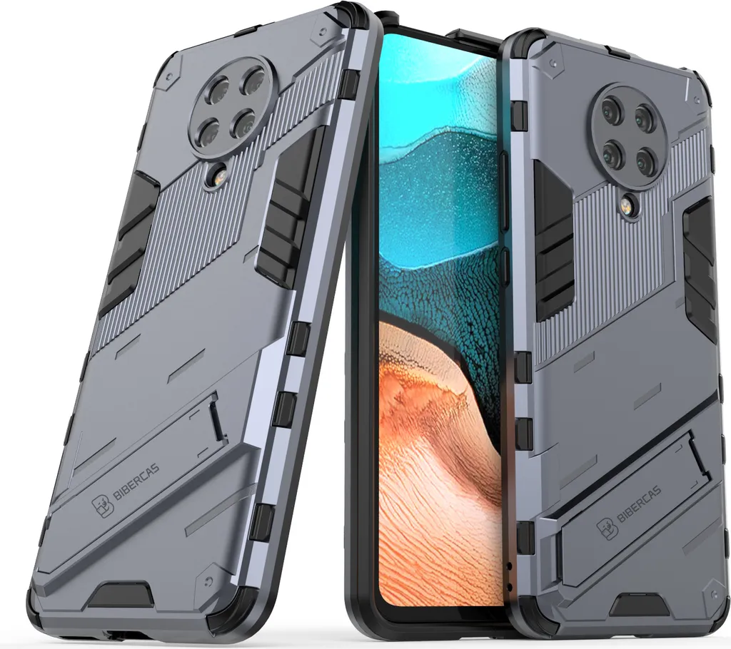 Custodia Xiaomi Poco F2 Pro Protezione Ibrida Antiurto Stand