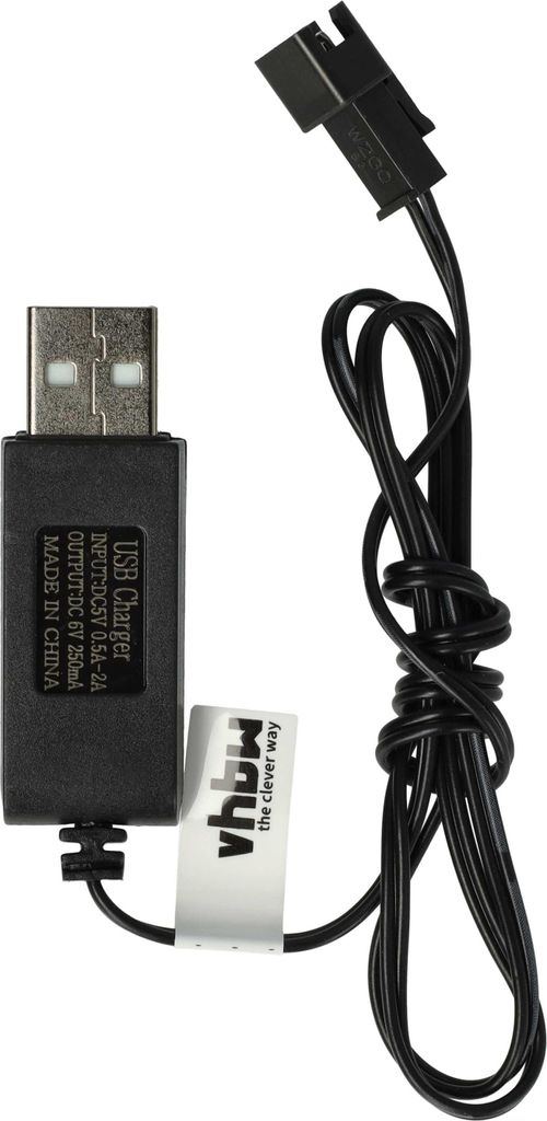 vhbw USB-Ladekabel für RC-Akkus mit SM-2P-Anschluss, Produktbild 