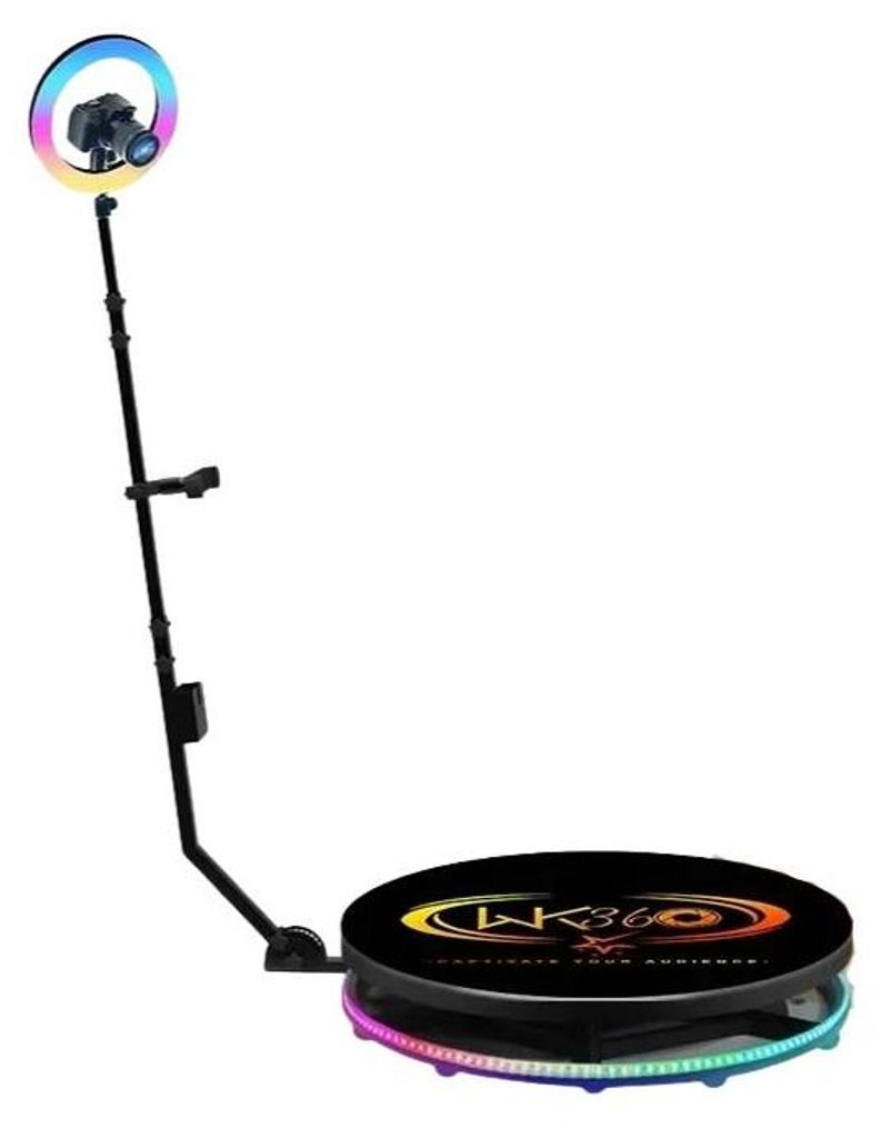 Fotobudka 360°, przenośna walizka, w zestawie zestaw Zdjęcie produktu 